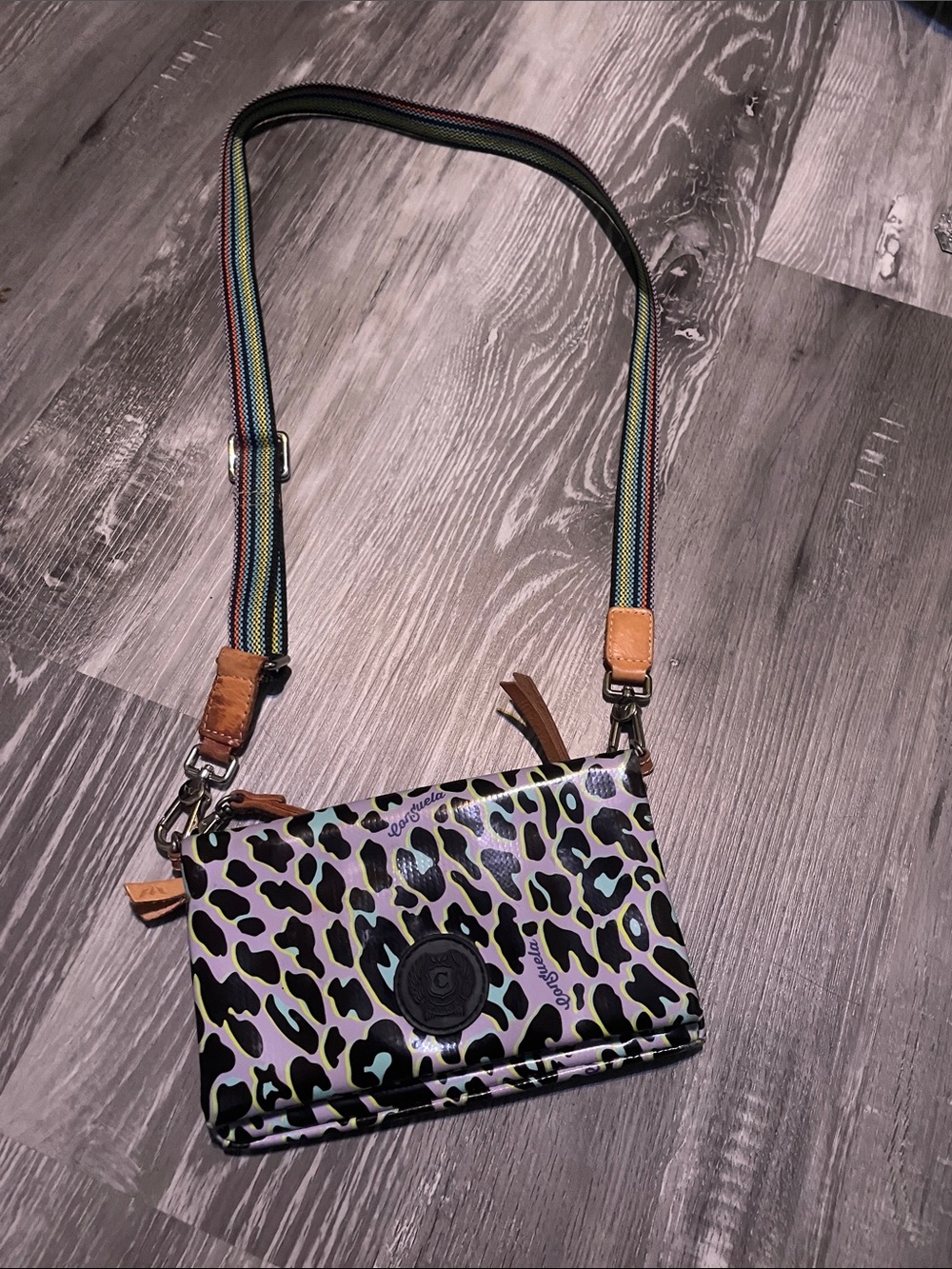 Léopard print hand bag